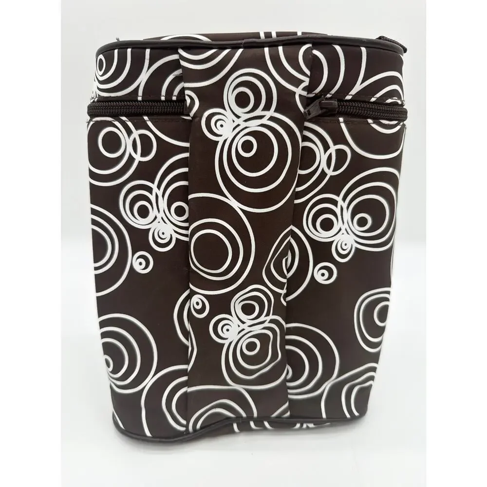 Amy Coe Brown and White Baby Supplies Bags Lunch Box Diaper Bag Bottle Bag 3 Set
